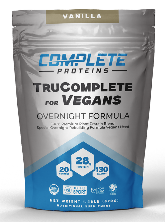 TruComplete Overnight Protein Powder for Vegans