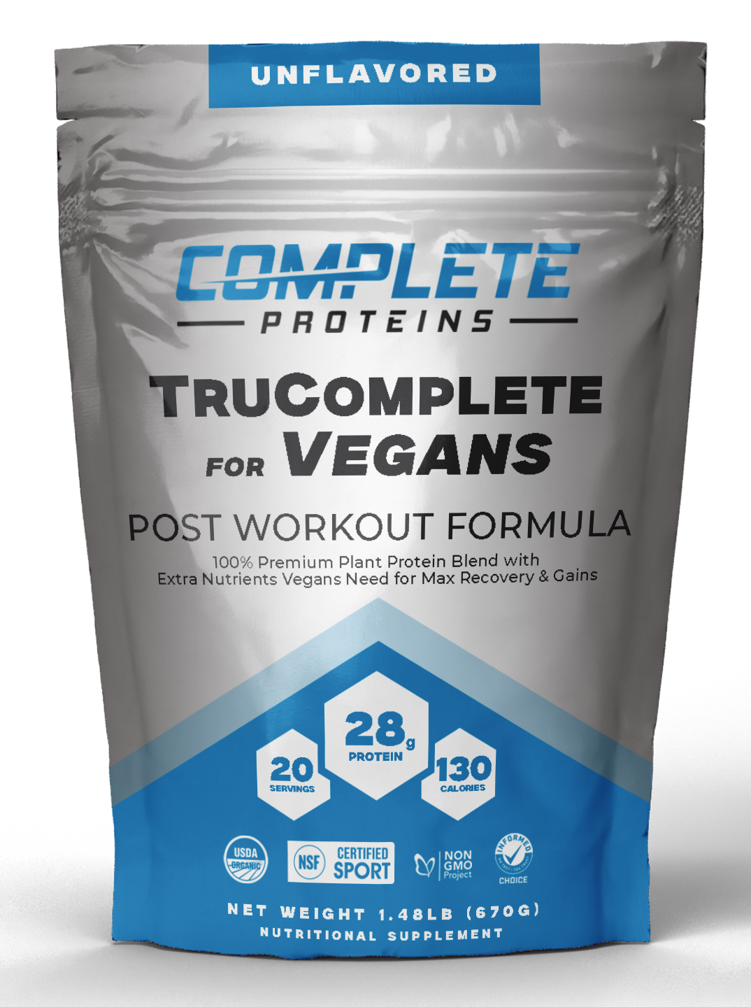 TruComplete Post Workout Protein Powder for Vegans